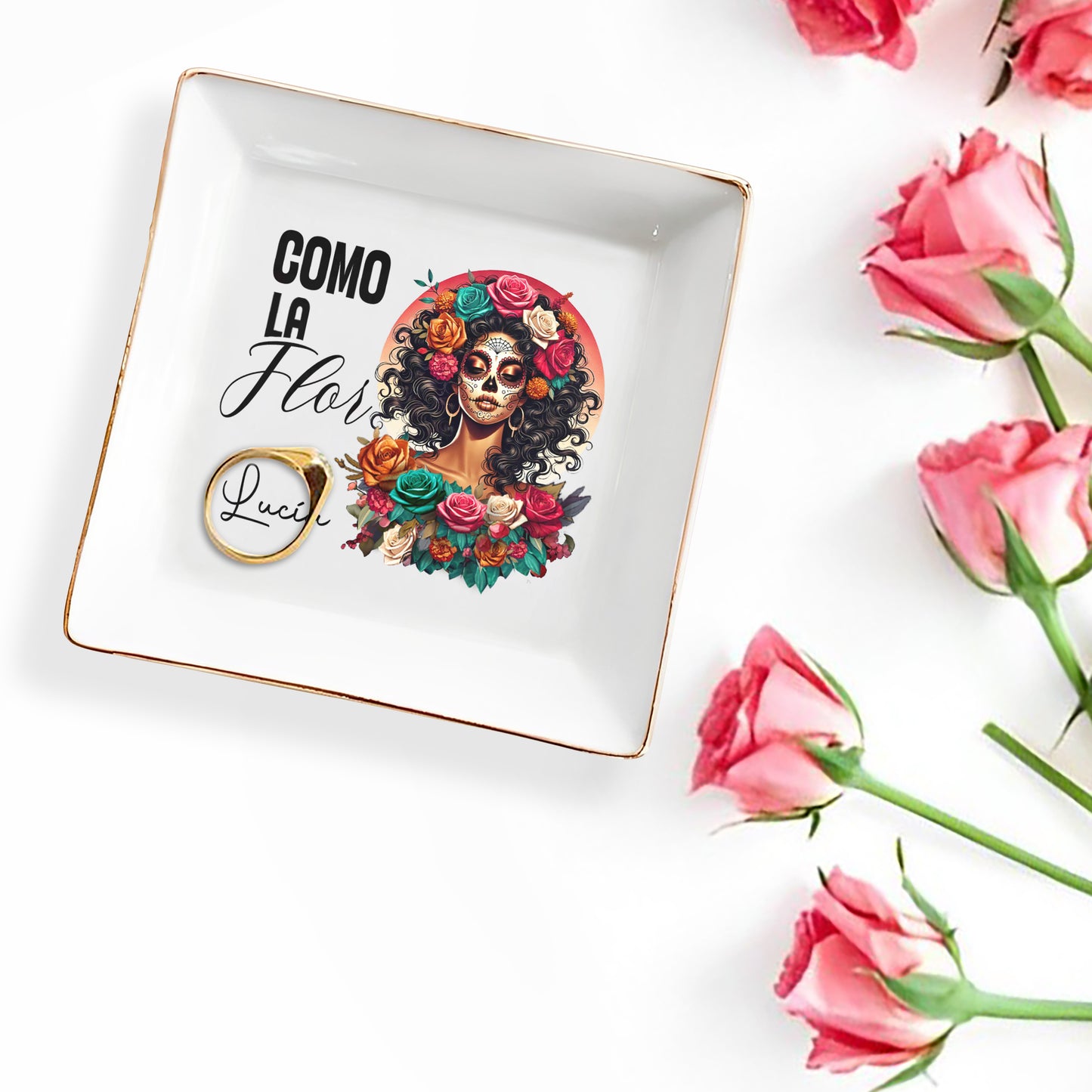 Como La Flor - Lámpara personalizada en frasco de vidrio - LA006_SCRD