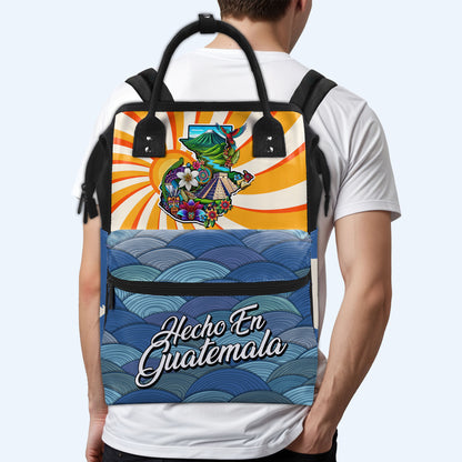 Hecho En Guatemala - Personalized Custom Duckbilled Travel Backpack - LA007_DKB