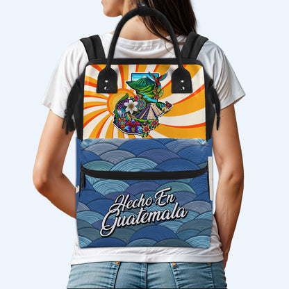 Hecho En Guatemala - Personalized Custom Duckbilled Travel Backpack - LA007_DKB