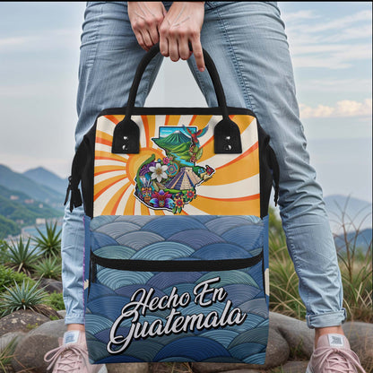 Hecho En Guatemala - Personalized Custom Duckbilled Travel Backpack - LA007_DKB