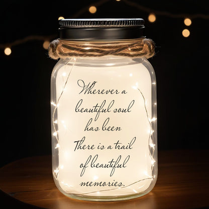 A Beautiful Soul - Personalized Custom Mason Jar Light - LA008_JARL