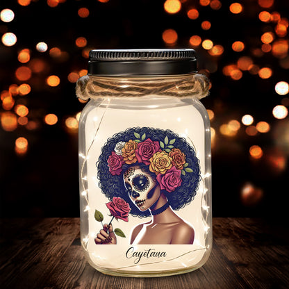 A Beautiful Soul - Personalized Custom Mason Jar Light - LA008_JARL