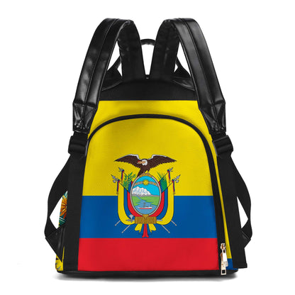 Hecho En Ecuador - Personalized Custom Leather BackPack - LA009_BP