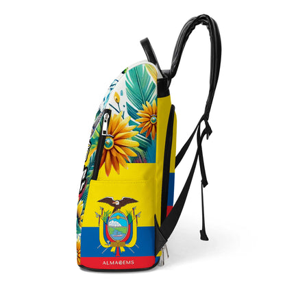 Hecho en Ecuador - Mochila de cuero personalizada - LA009_BP