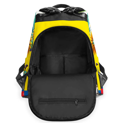 Hecho en Ecuador - Mochila de cuero personalizada - LA009_BP