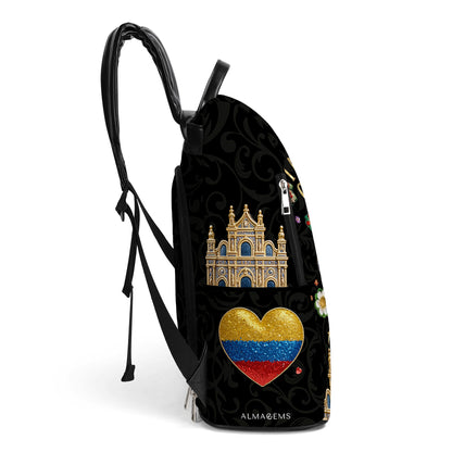 I'm Colombian. Pero No Te Pases - Personalized Custom Leather BackPack - LA012_BP