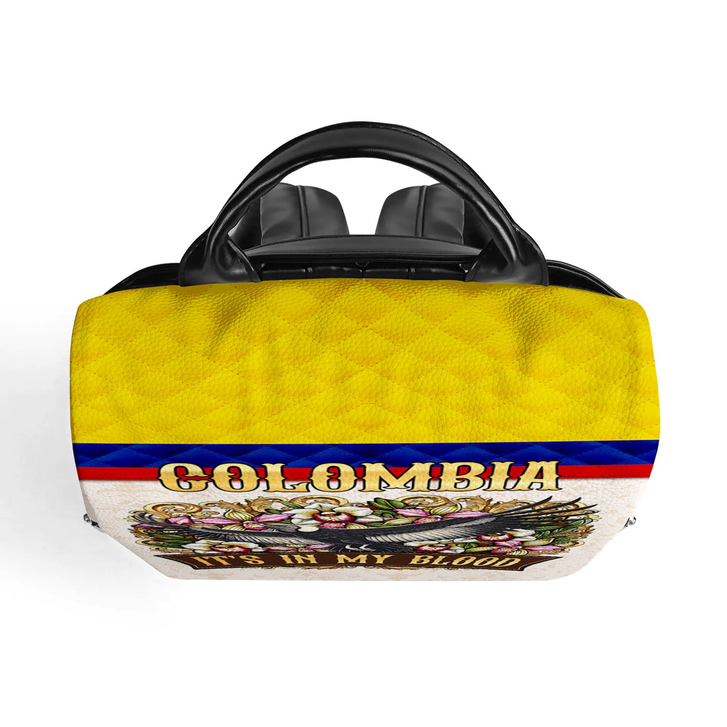 COLOMBIA. Lo llevo en la sangre - Mochila de cuero personalizada - LA018_BP