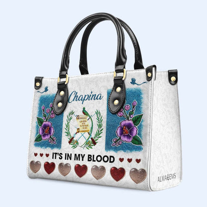 CHAPINA. LO LLEVO EN LA SANGRE - Bolso de piel personalizado - LA019_HB