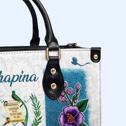 CHAPINA. LO LLEVO EN LA SANGRE - Bolso de piel personalizado - LA019_HB