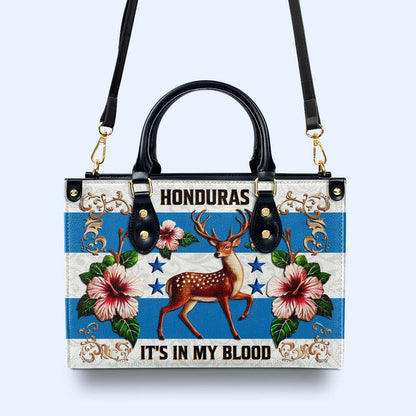 Hondureño, lo llevo en la sangre - Bolso de piel personalizado - LA022_HB