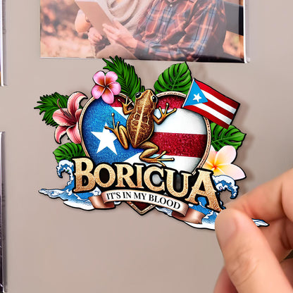 Boricua It's in My Blood Puerto Rican Pride Magnet