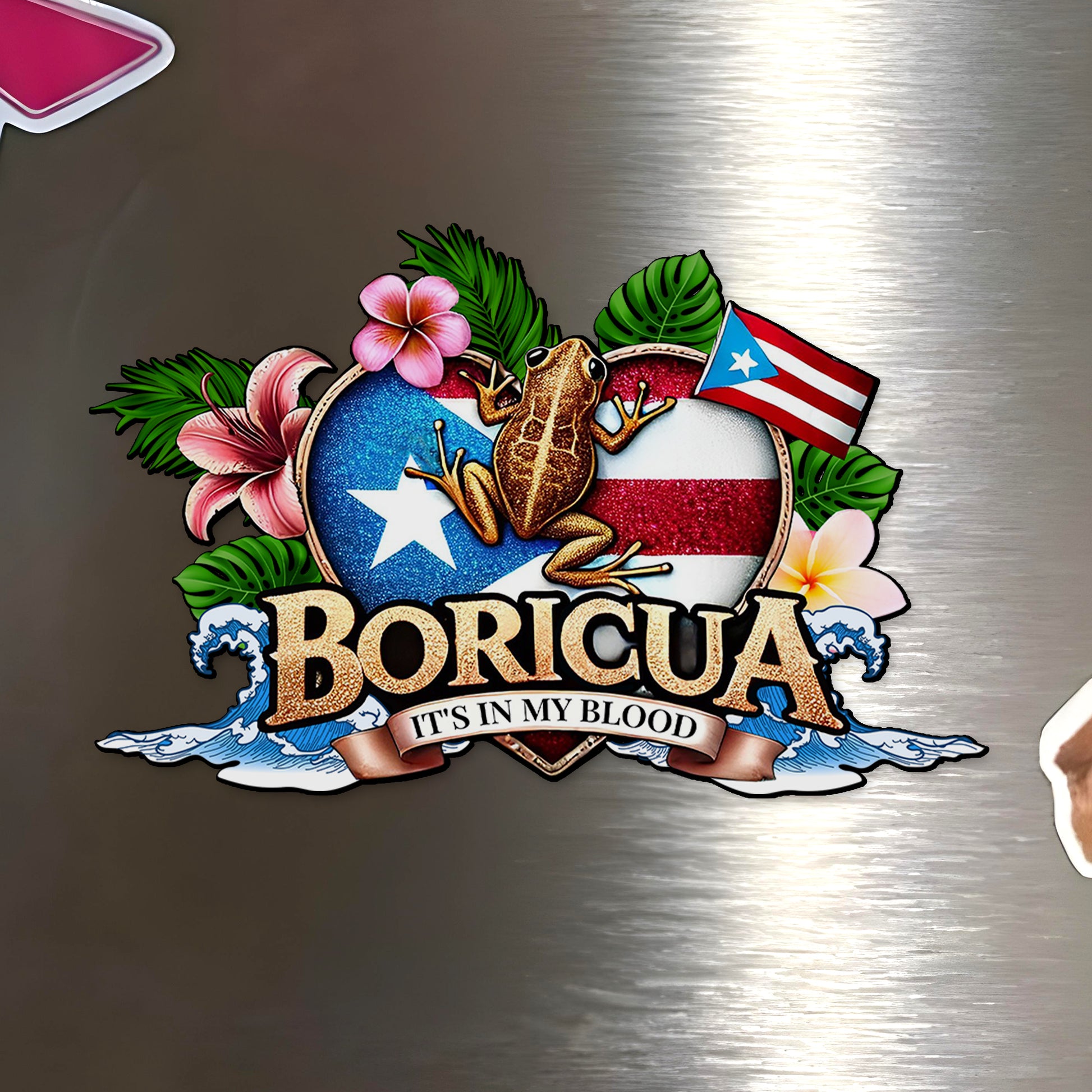 Boricua It's in My Blood Puerto Rican Pride Magnet