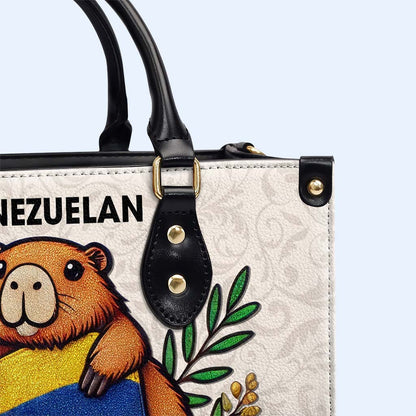 VENEZOLANO LO LLEVO EN LA SANGRE - Bolso de piel personalizado - LA033_HB