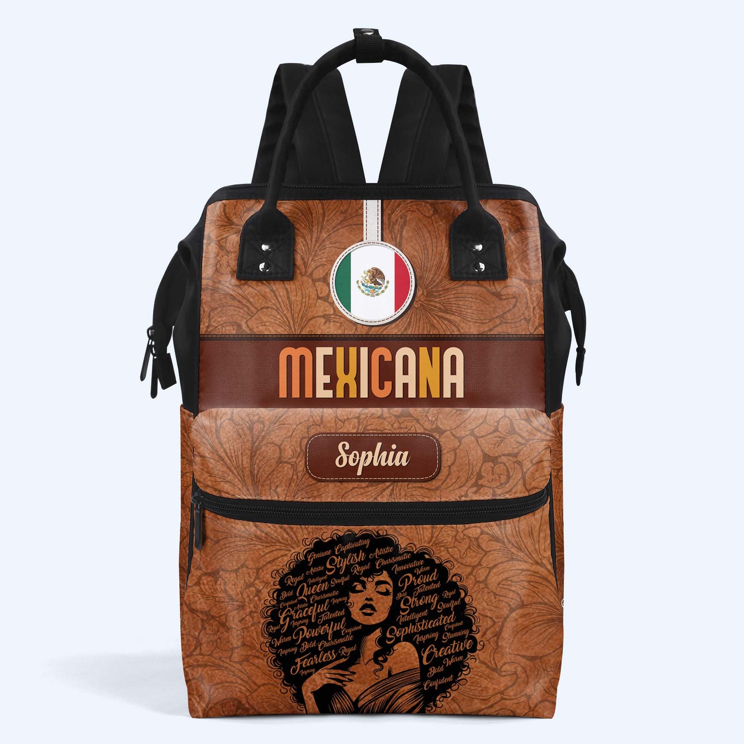 Inside The Latin Girl - Personalized Custom Duckbilled Travel Backpack - LA035_DKB