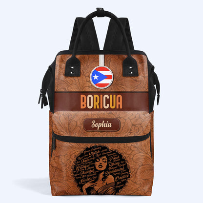 Inside The Latin Girl - Personalized Custom Duckbilled Travel Backpack - LA035_DKB