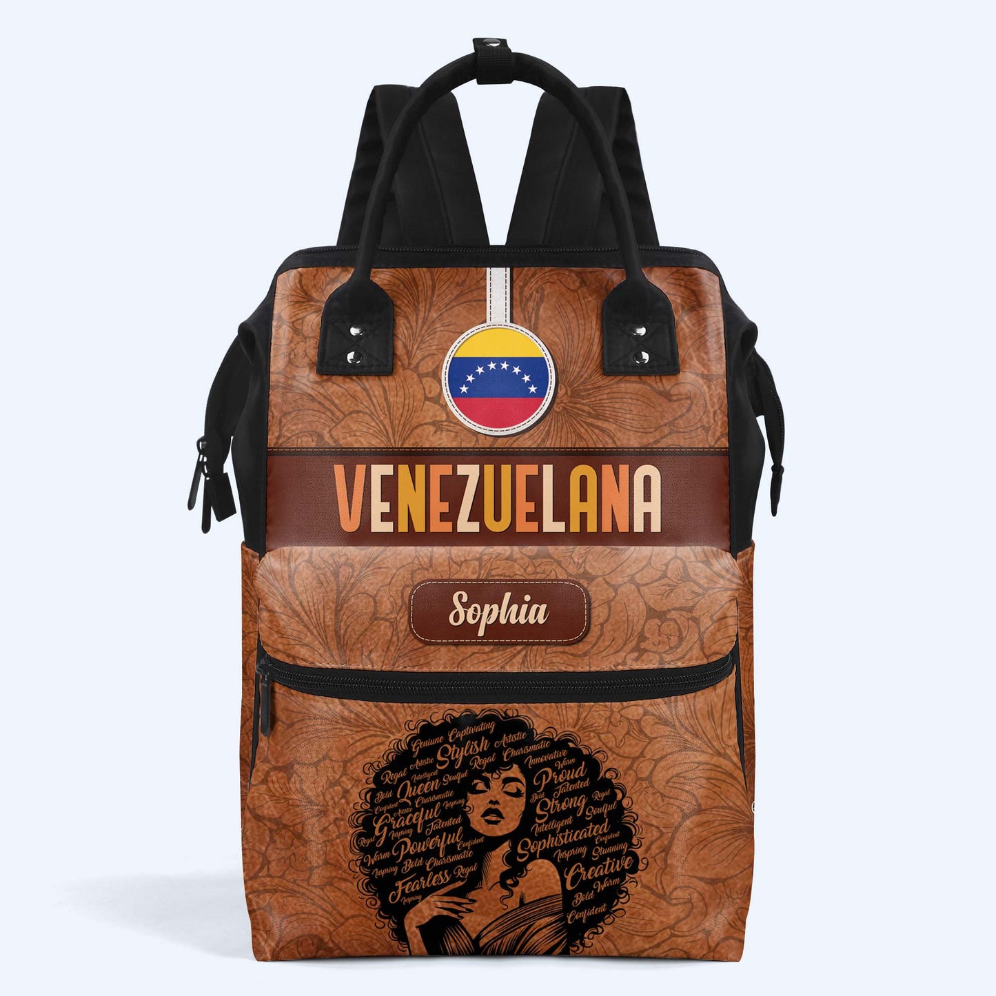 Inside The Latin Girl - Personalized Custom Duckbilled Travel Backpack - LA035_DKB