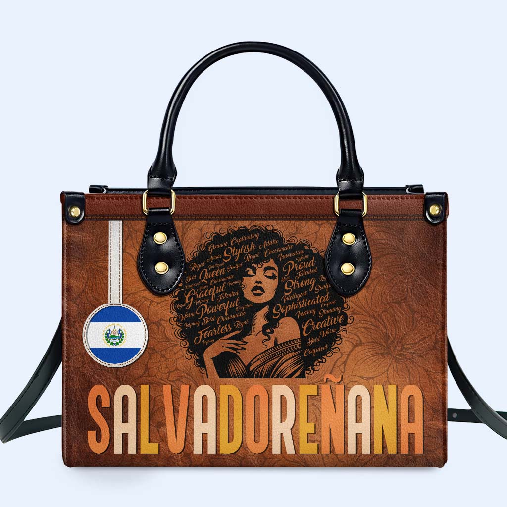 Inside The Latin Girl - Personalized Custom Leather Handbag - LA035_HB