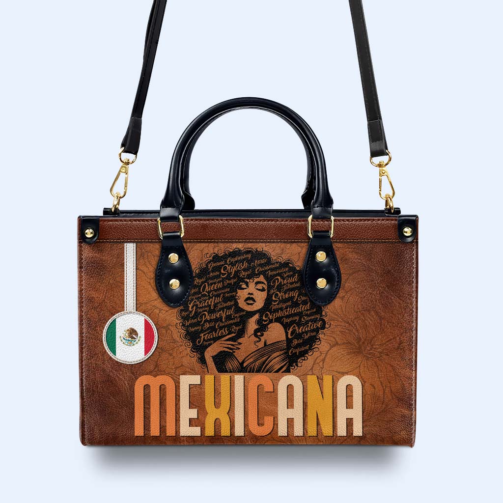 Inside The Latin Girl - Personalized Custom Leather Handbag - LA035_HB