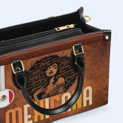 Inside The Latin Girl - Personalized Custom Leather Handbag - LA035_HB