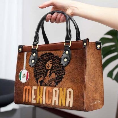 Inside The Latin Girl - Personalized Custom Leather Handbag - LA035_HB