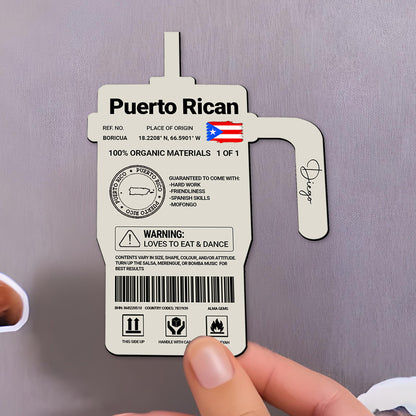 Loves To Eat And Dance Puerto Rican Pride Magnet