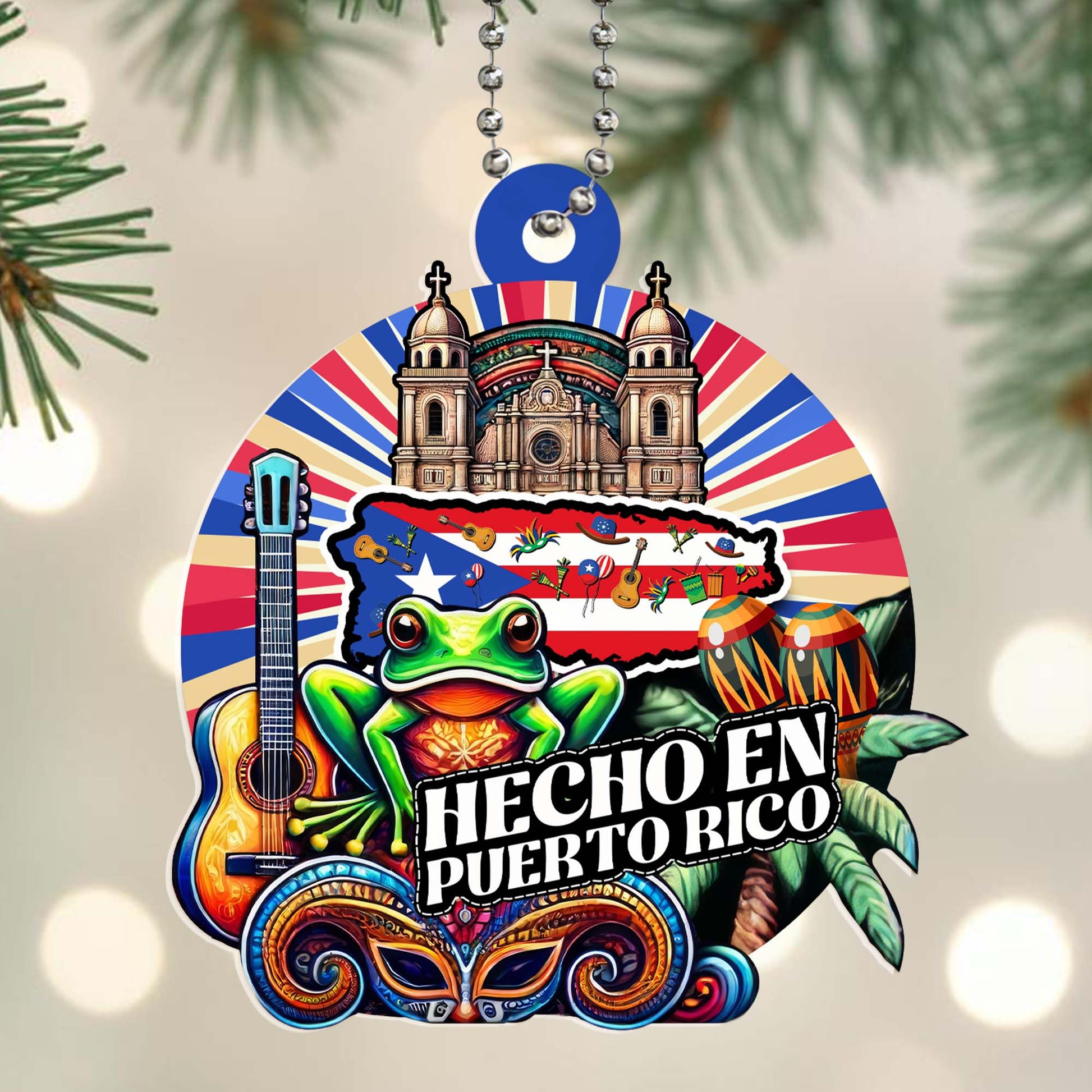 Hecho En Puerto Rico Ornament