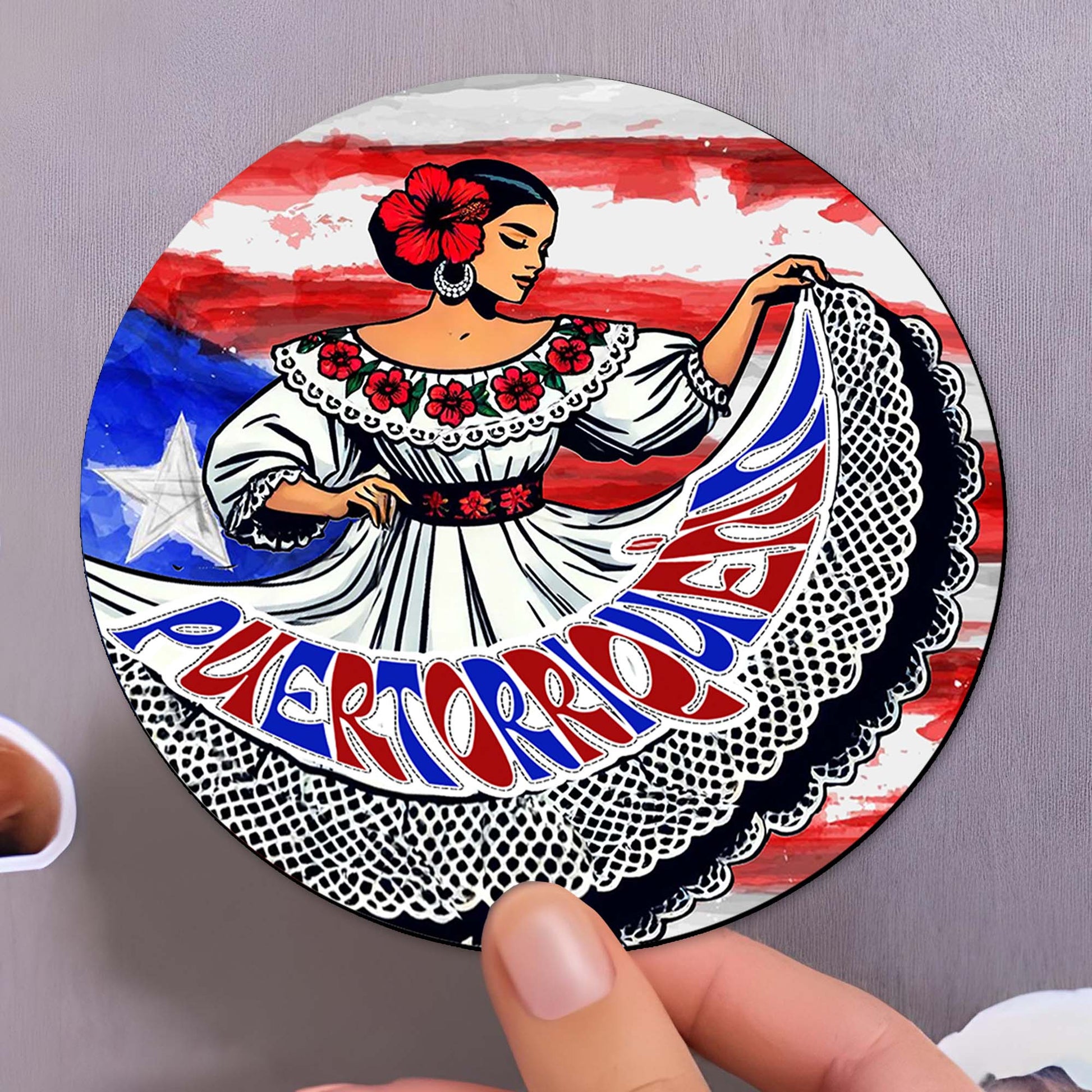 Puertorriqueña Beautiful Cultural Magnet