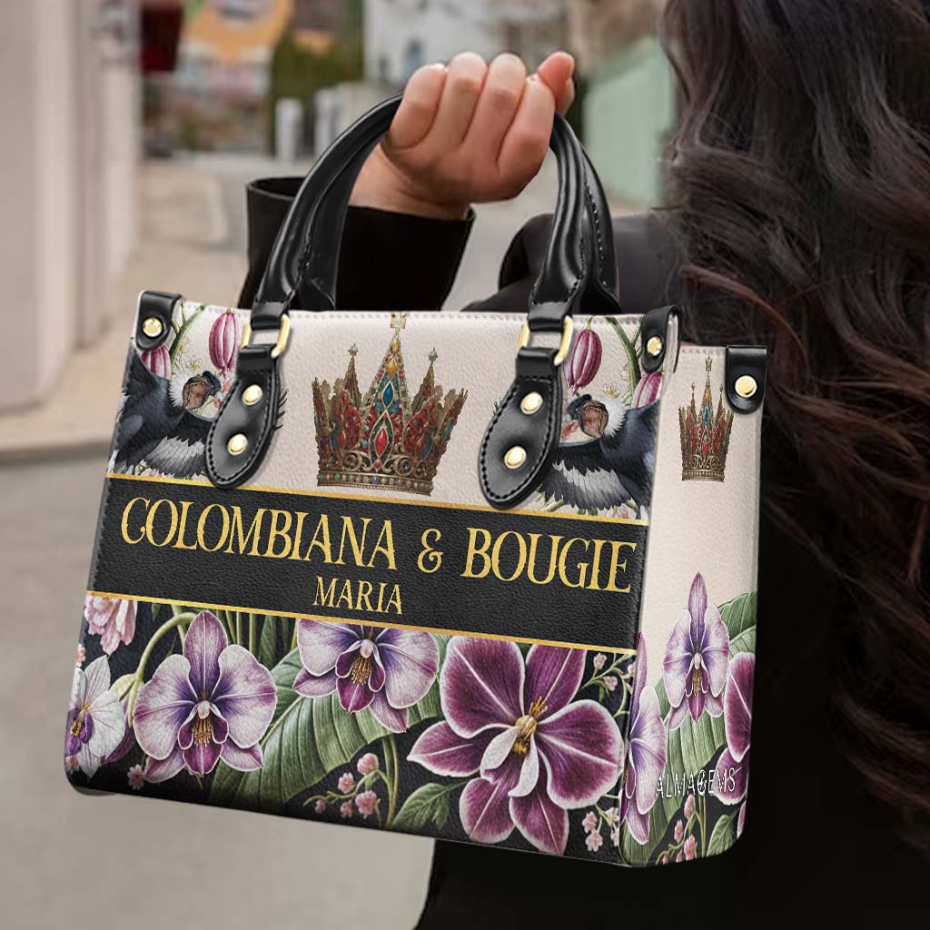 COLOMBIANA &amp; BOUGIE - Bolso de mano personalizado en piel - LA045_HB