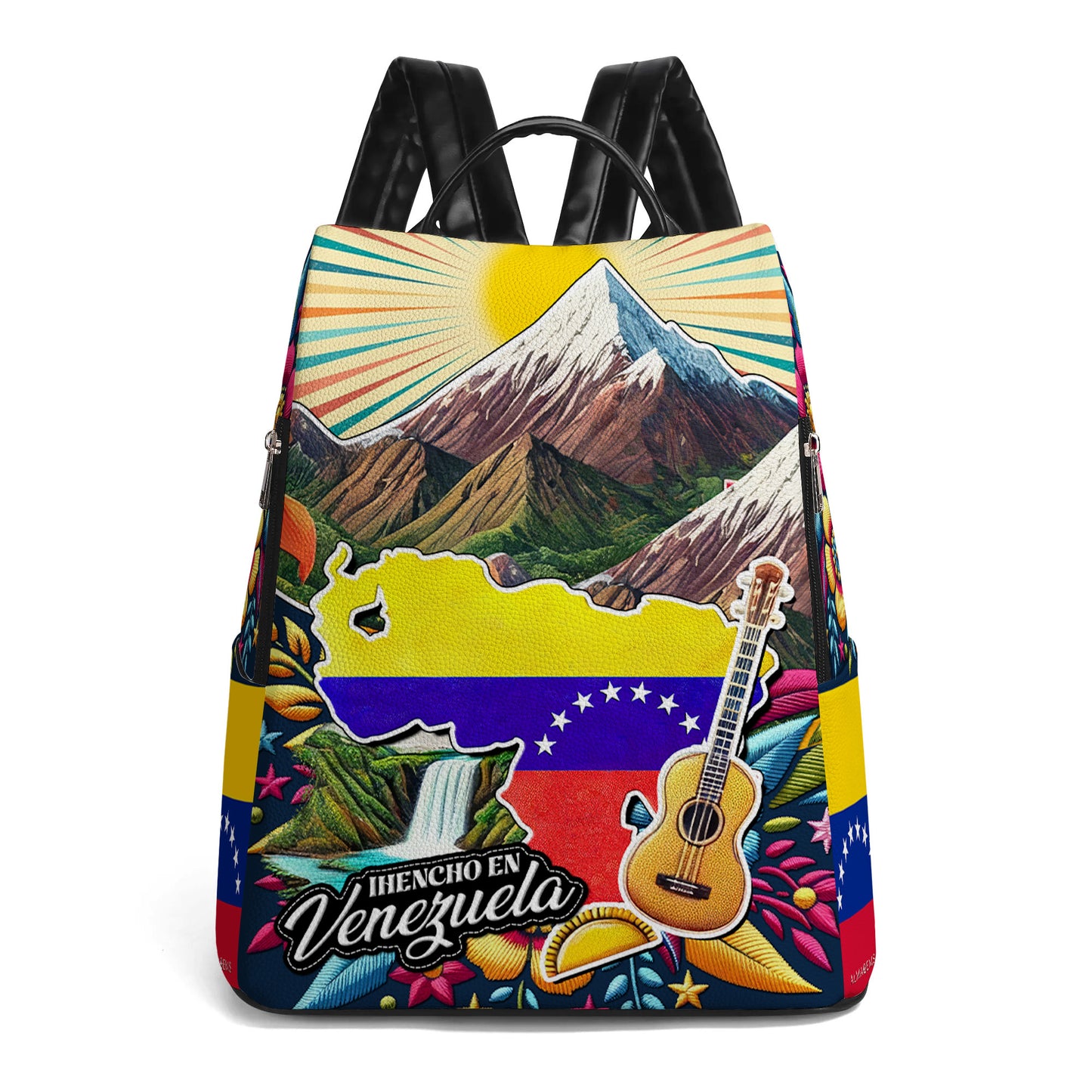 Hecho En Venezuela - Mochila De Cuero Personalizada - LA046_BP