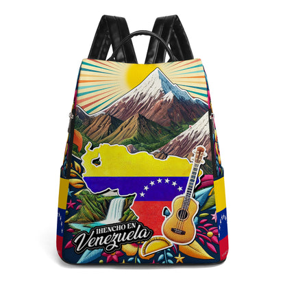 Hecho En Venezuela - Mochila De Cuero Personalizada - LA046_BP