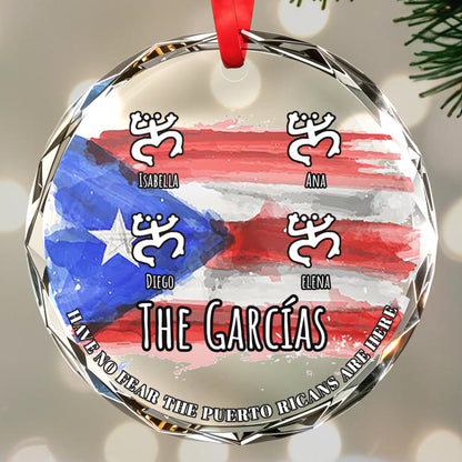 Family Forever The Puerto Ricans Are Family Circle Ornament