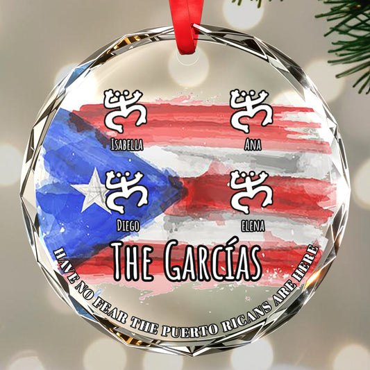 Family Forever The Puerto Ricans Are Family Circle Ornament