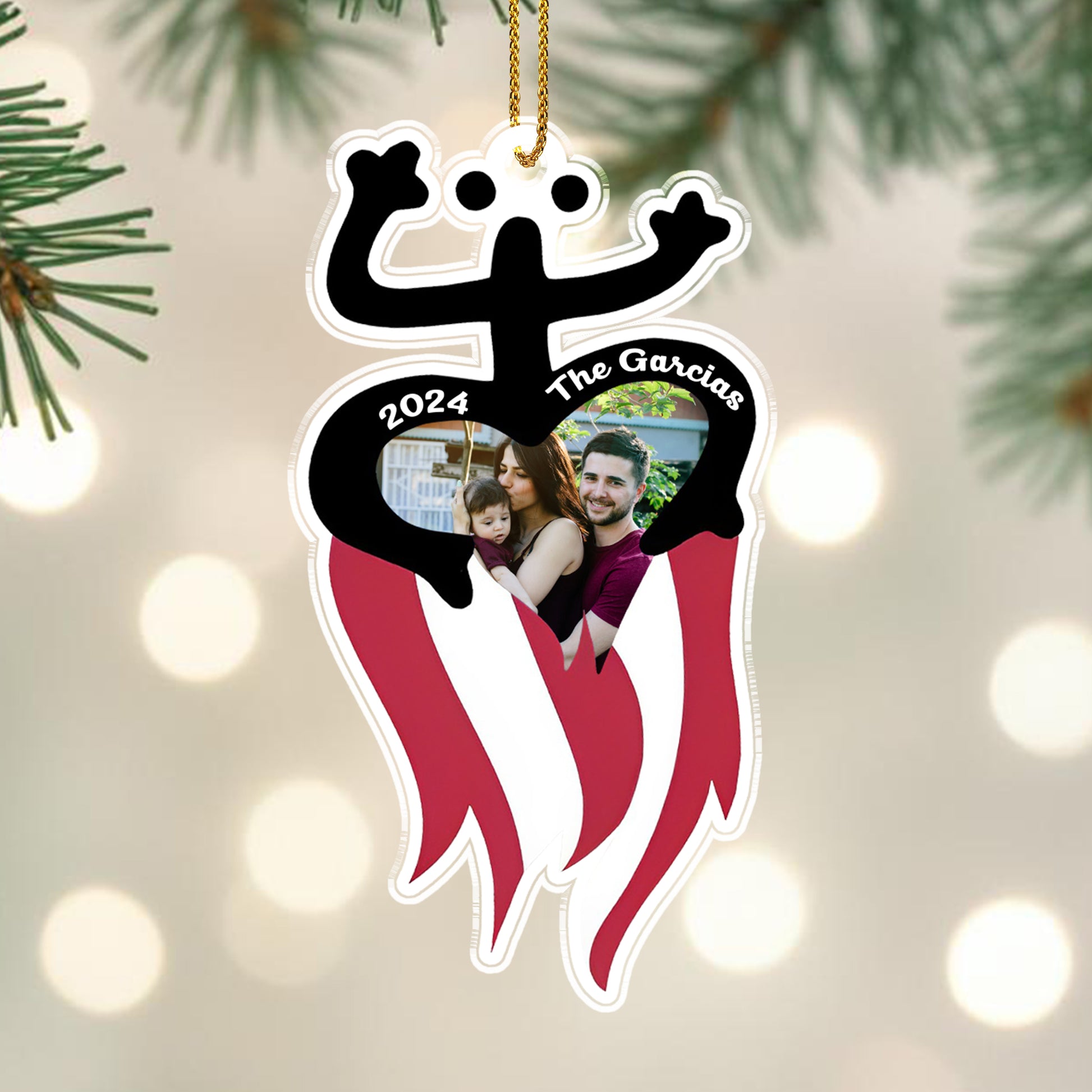 Family Love Forever Custom Ornament