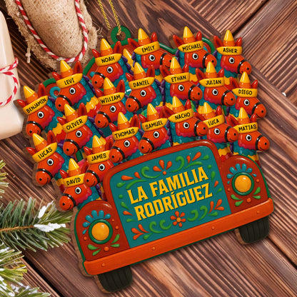 La Familia Rodriguez Family Truck With Flowers