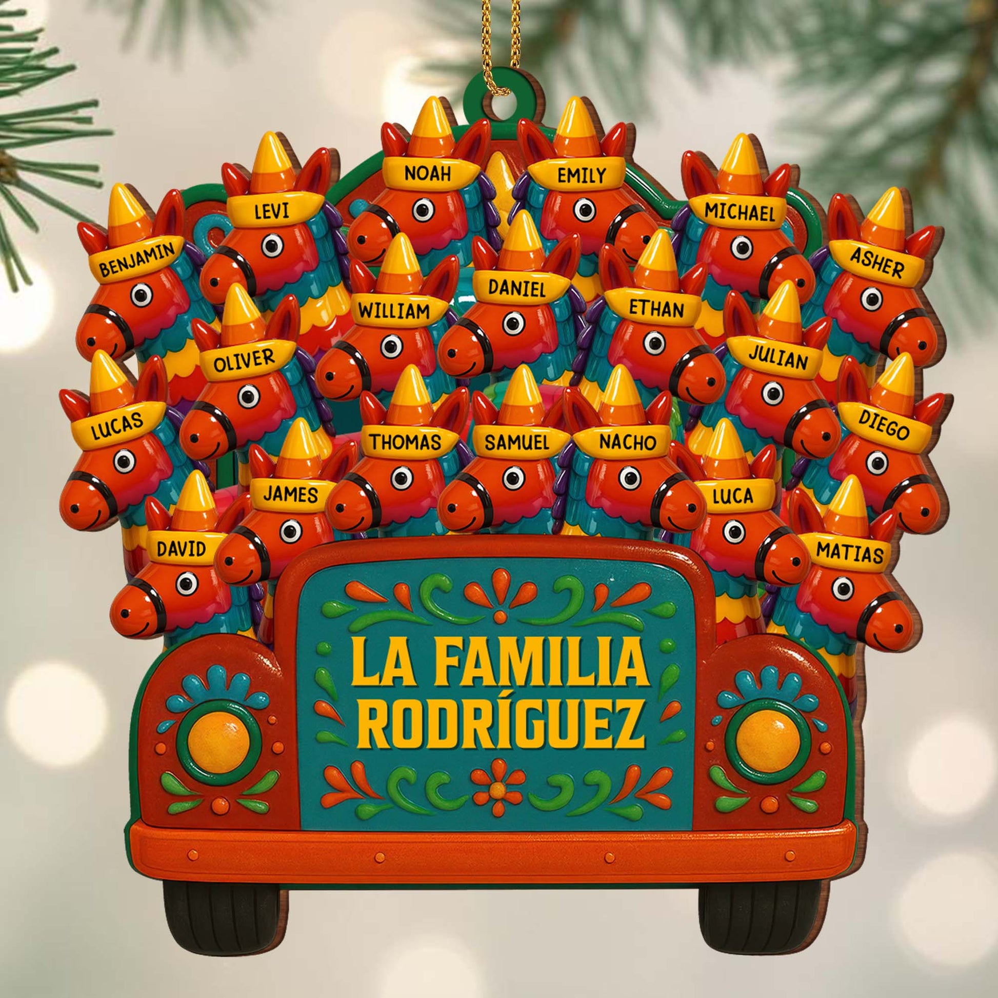 La Familia Rodriguez Family Truck With Flowers