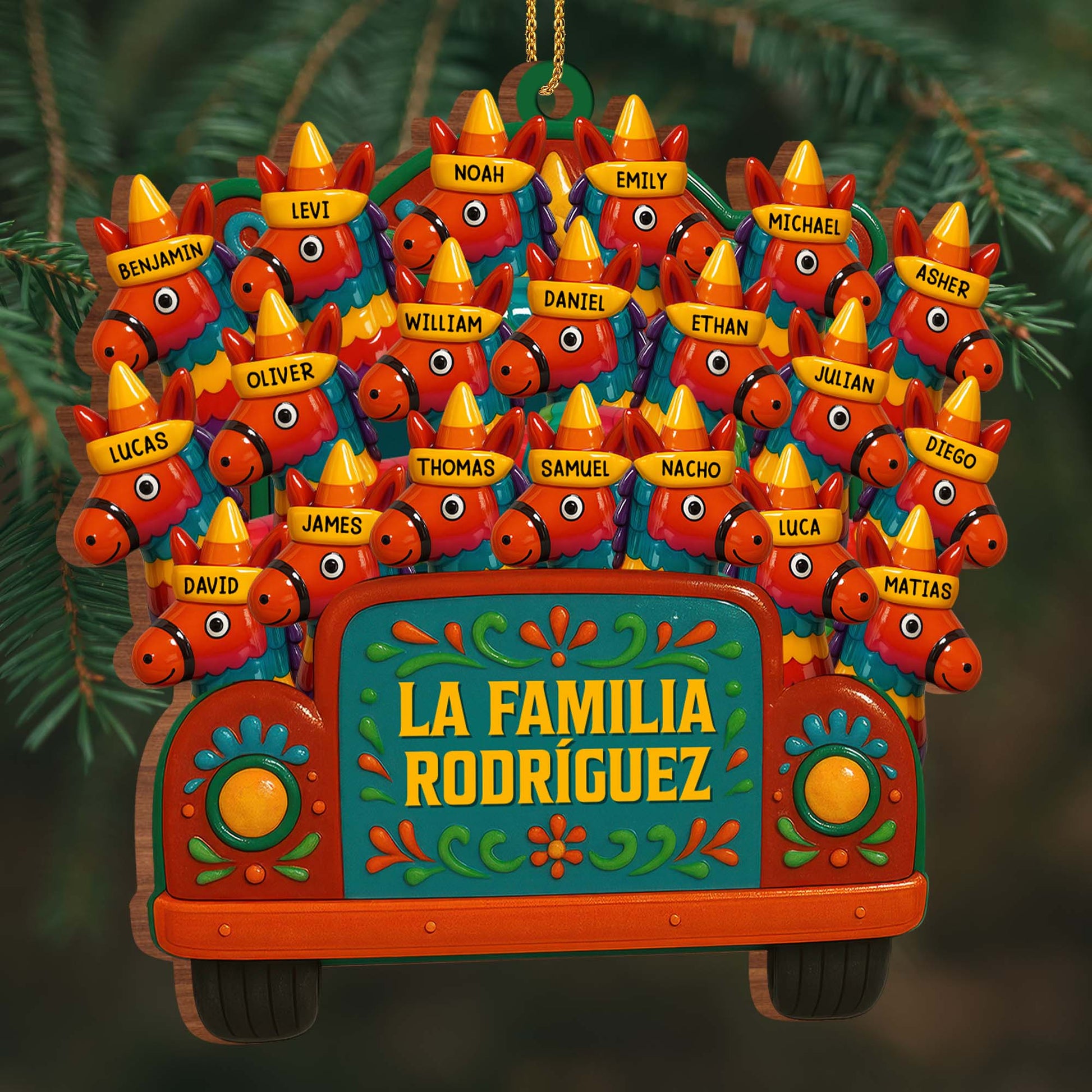 La Familia Rodriguez Family Truck With Flowers