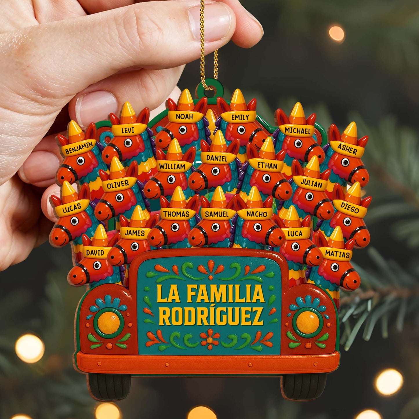 La Familia Rodriguez Family Truck With Flowers