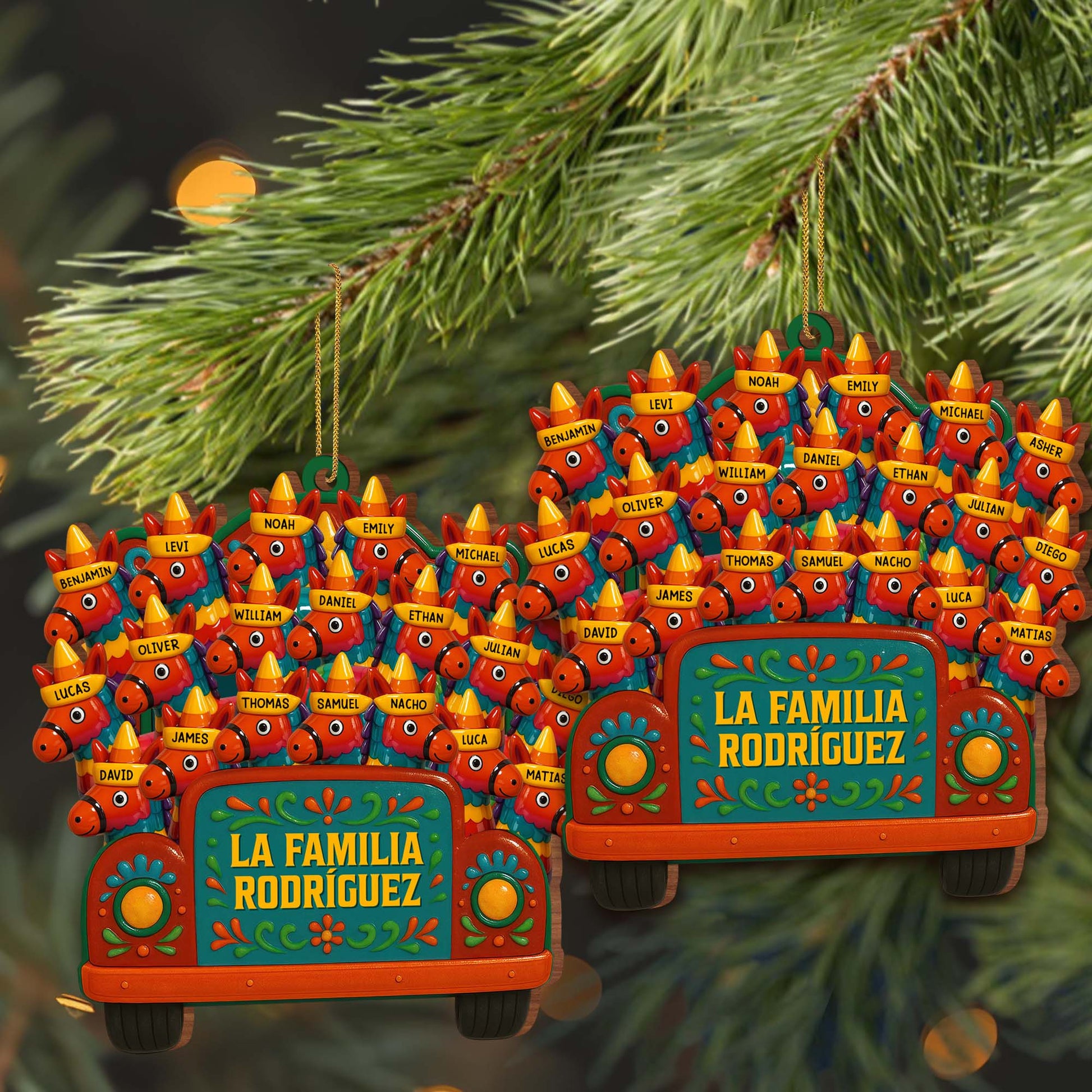 La Familia Rodriguez Family Truck With Flowers