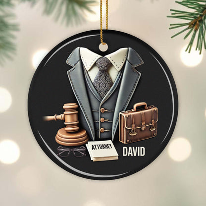 Celebrate Professional Success With A Custom Attorney Ornament