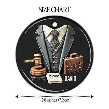 Celebrate Professional Success With A Custom Attorney Ornament
