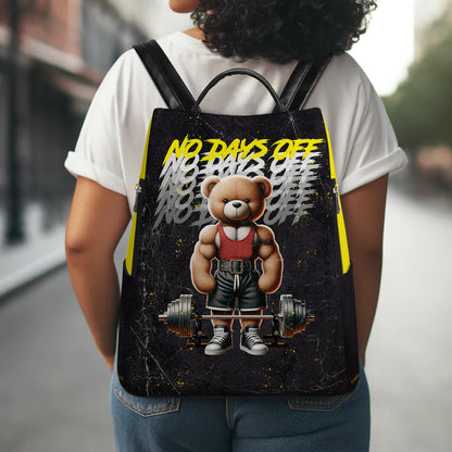 NO DAYS OFF - Personalized Leather BackPack - BP_FN17