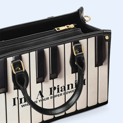 I'm A Pianist - Personalized Leather Handbag - LL11