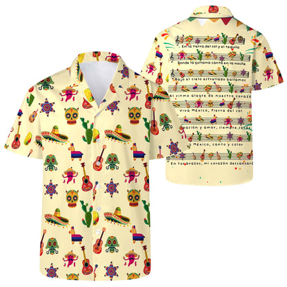 Partituras - Camisa hawaiana unisex personalizada - ME002_HW