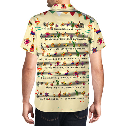 Partituras - Camisa hawaiana unisex personalizada - ME002_HW