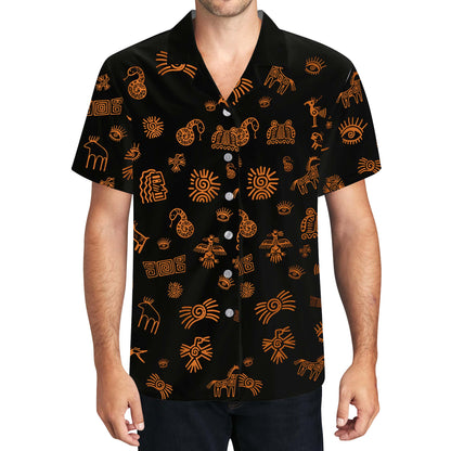 Doodle Icon - Camisa hawaiana unisex personalizada - ME005_HW