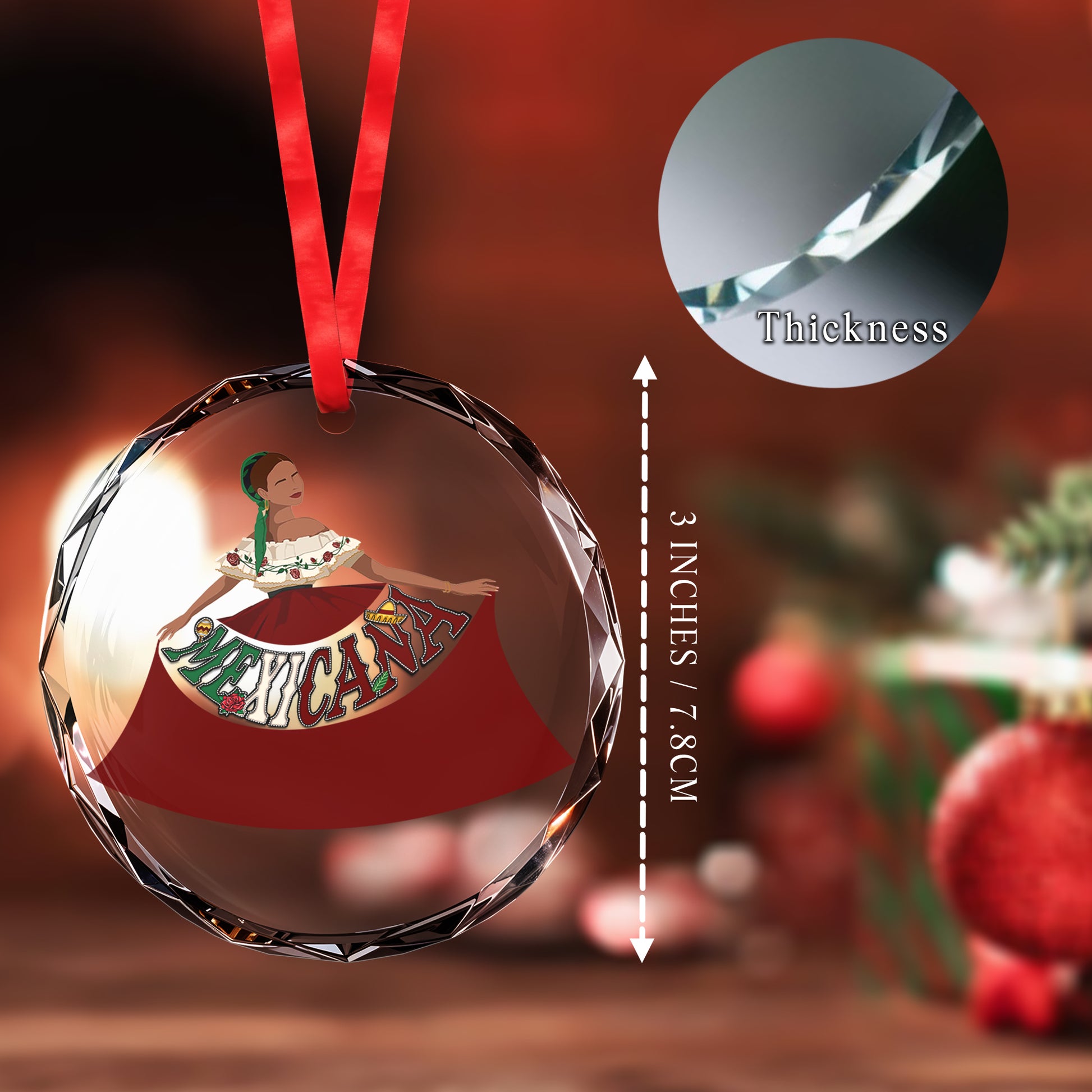 Beautiful 'Mexicana' Customizable Ornament