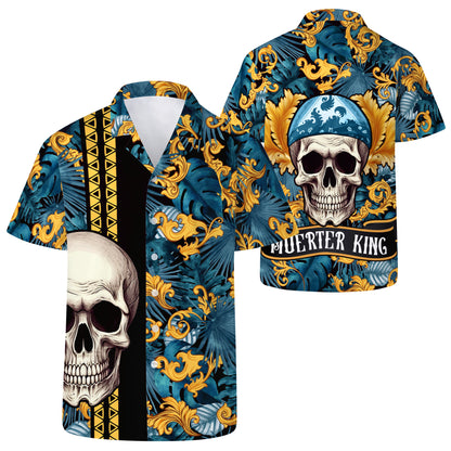 Camisa hawaiana unisex personalizada Muerter King - ME007_HW