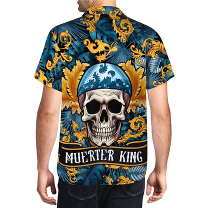 Camisa hawaiana unisex personalizada Muerter King - ME007_HW