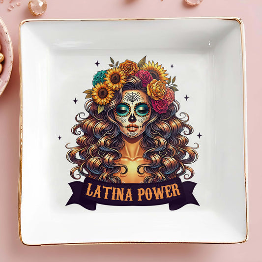 Latina Power - Personalized Custom Jewelry Dish - ME007_SCRD