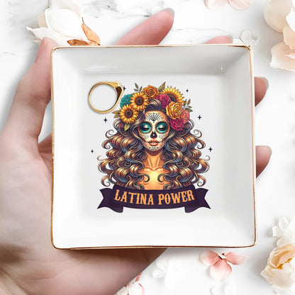 Latina Power - Personalized Custom Jewelry Dish - ME007_SCRD